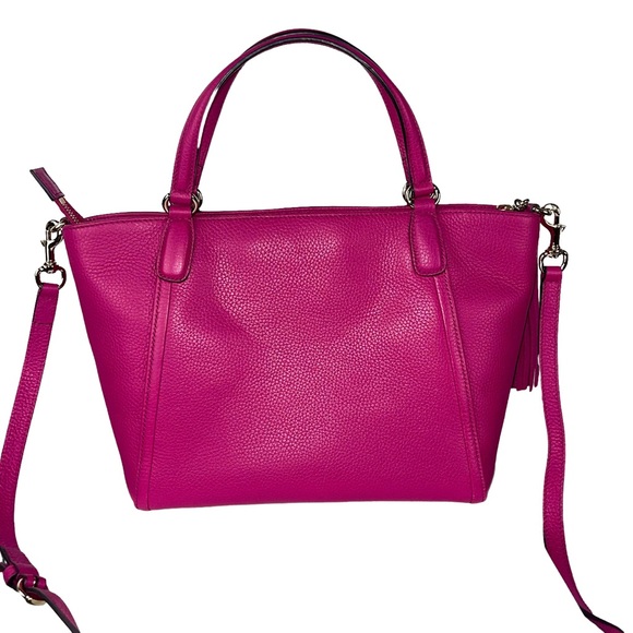 NOT FOR SALE  Soho Patent Leather Pink Satchel - Picture 2 of 12